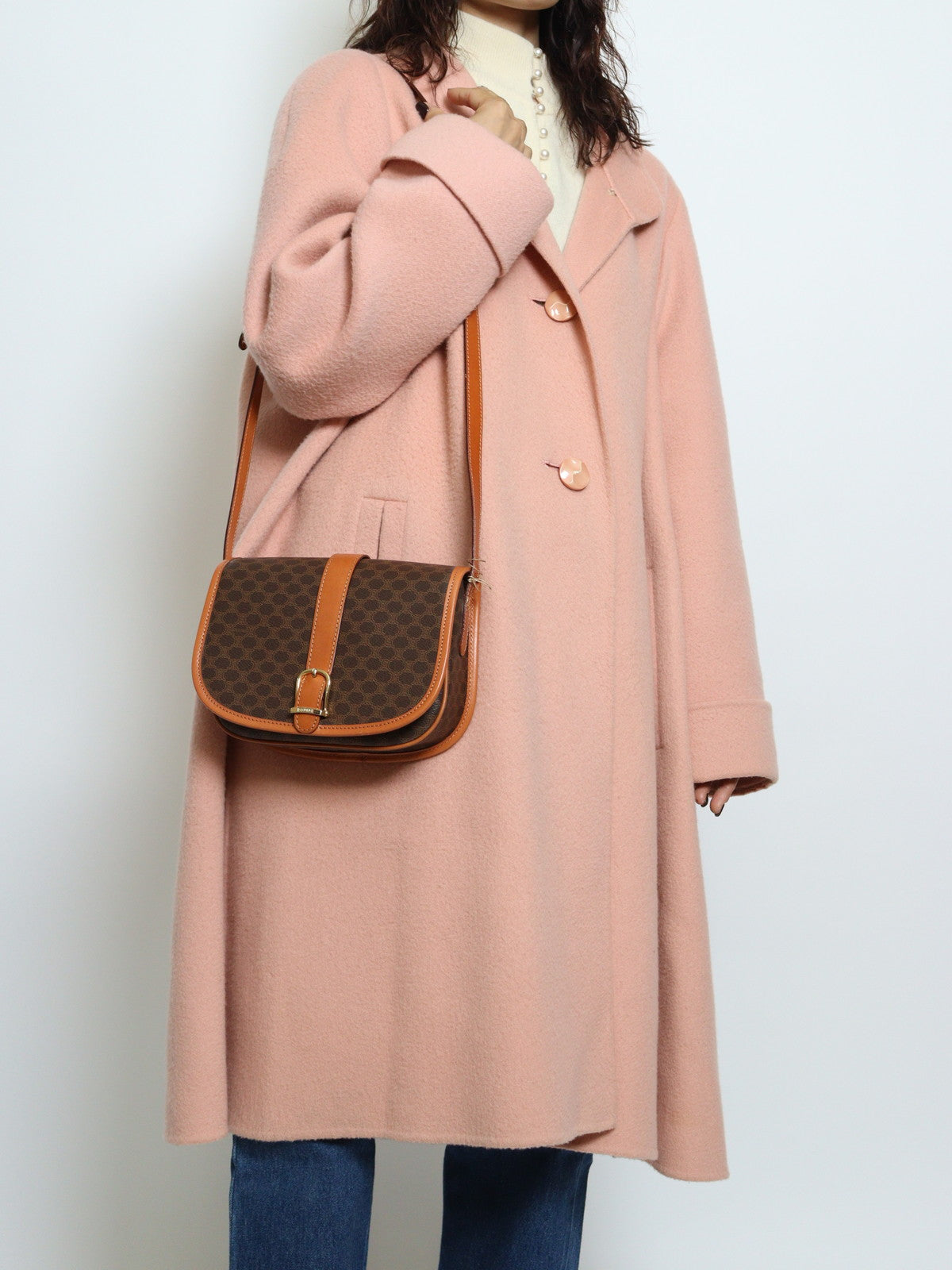 CELINE マカダム ショルダーバッグ