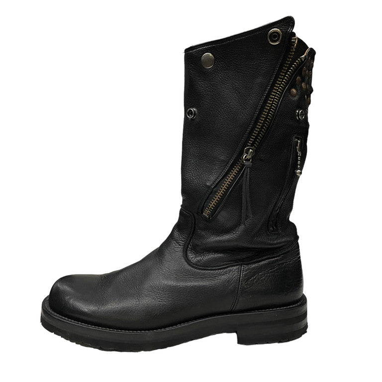 foot the coacher Deerskin Studded riders boots
