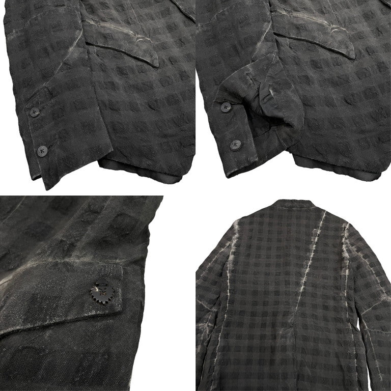 NostraSantissima Plaid asymmetry jacket