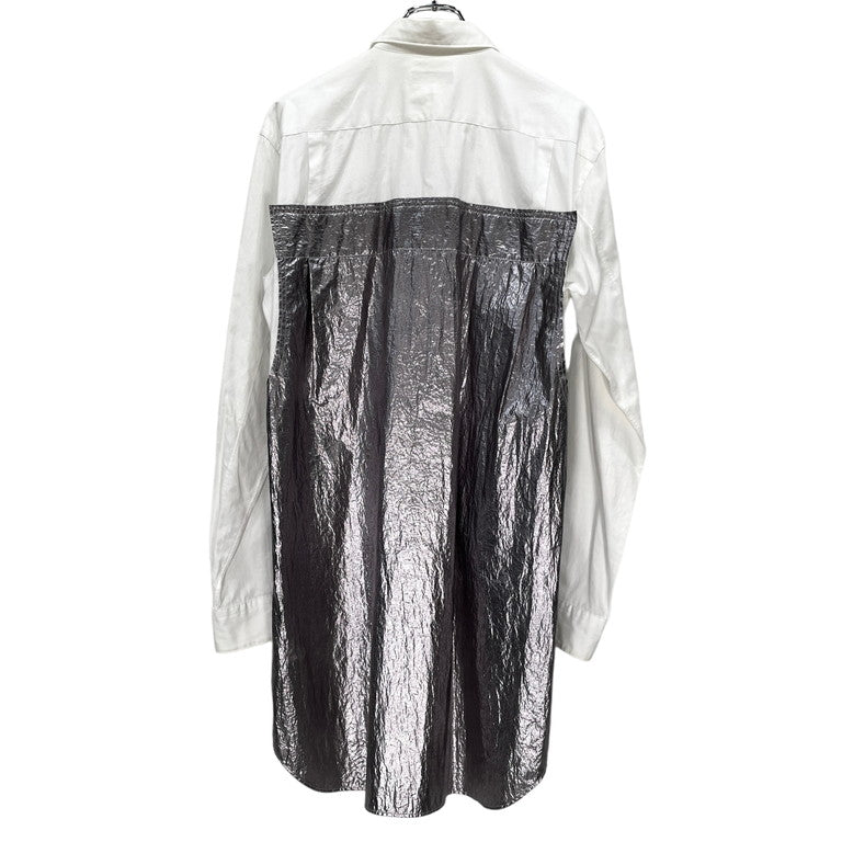 COMME des GARCONS HOMME PLUS 21SS Cotton broad metalic hybrid shirt