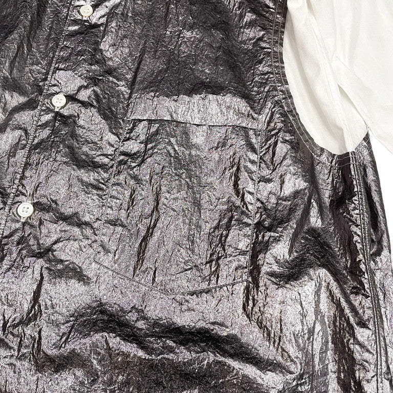COMME des GARCONS HOMME PLUS 21SS Cotton broad metalic hybrid shirt