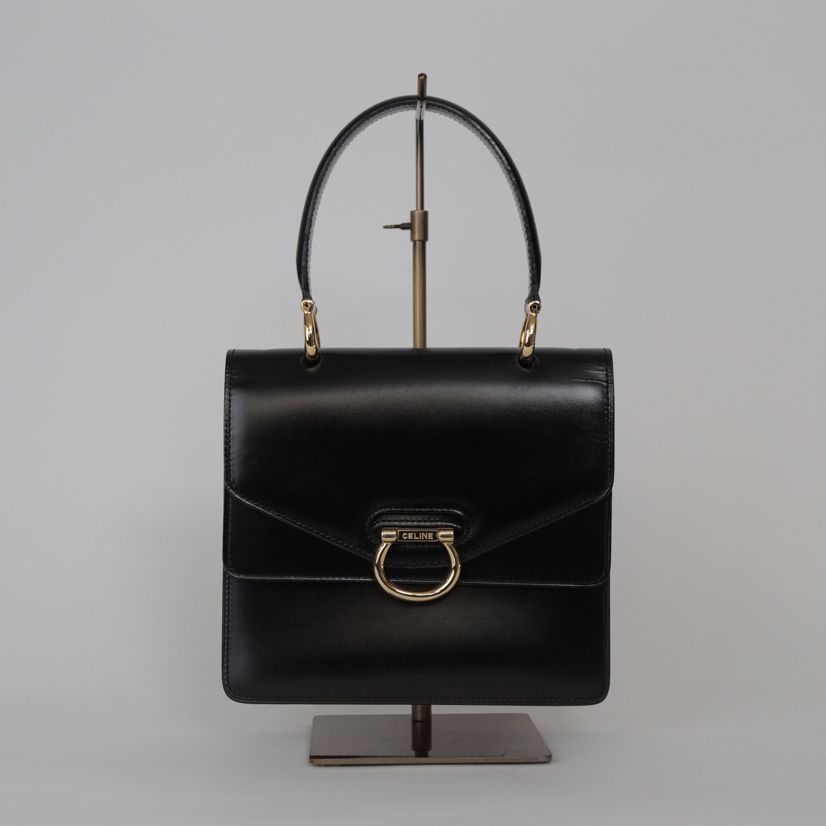 CELINE レザー ハンドバッグ