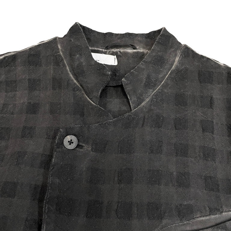 NostraSantissima Plaid asymmetry jacket
