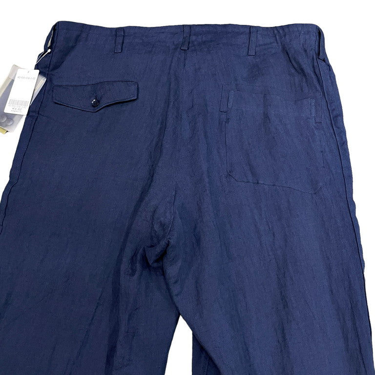 Yohji Yamamoto Pour Homme 23SS 60 MIXEDWEAVE RA L O-INDIGO HEM WITH INTERFACING PANTS