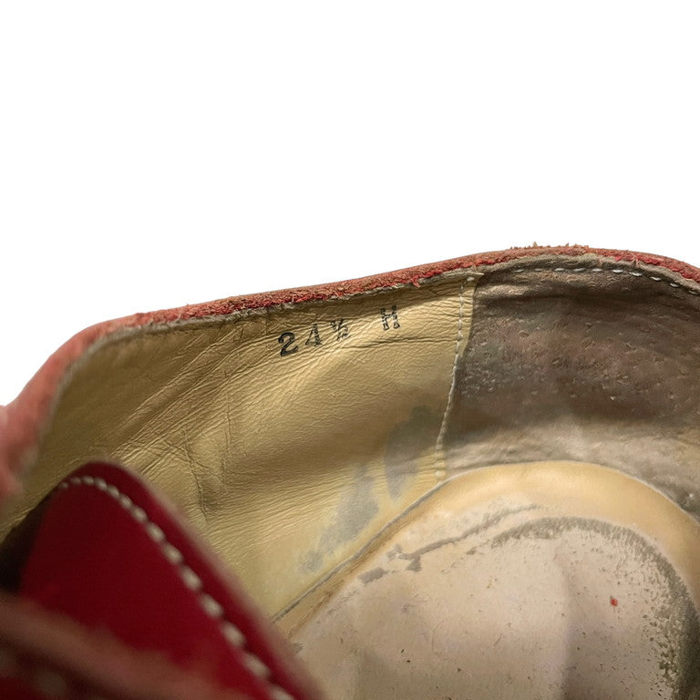 COMME des GARCONS 99AW Leather cutwork western derby shoes