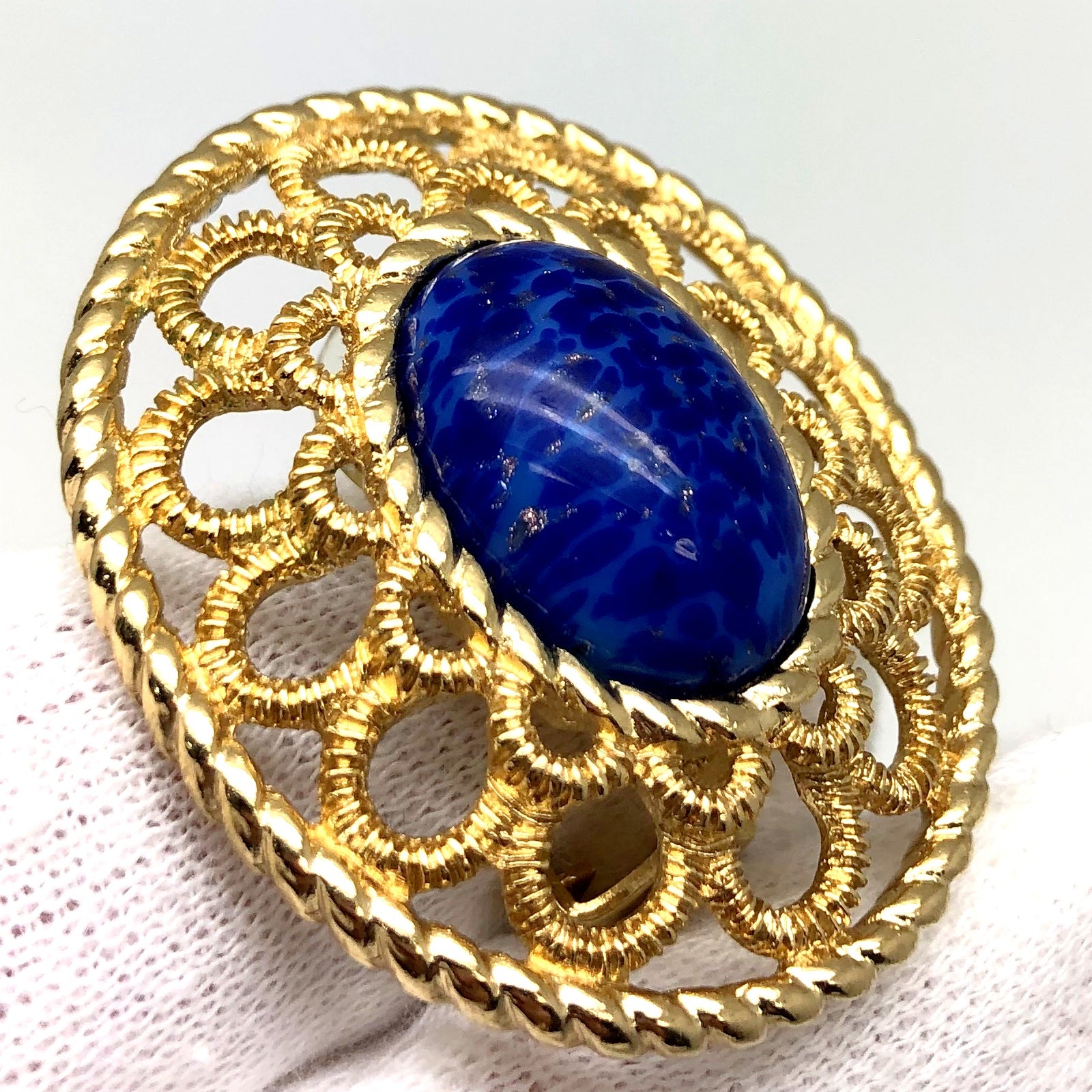 Christian Dior イヤリング ラピスラズリ