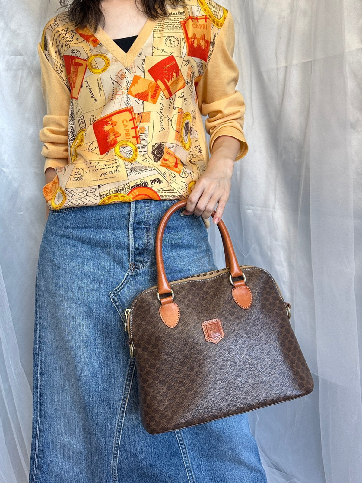 CELINE 2WAY ハンドバッグ マカダム