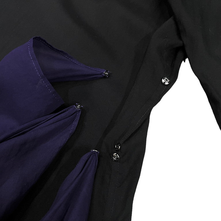 Yohji Yamamoto Pour Homme 19SS Layered tencel long shirt