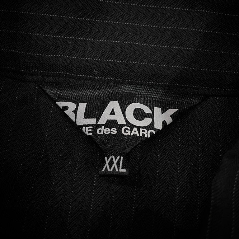 BLACK COMME des GARCONS 21AW Striped china shirt