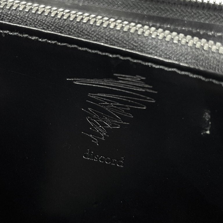 discord Yohji Yamamoto ガラスレザーペイントラウンドジップロングウォレット