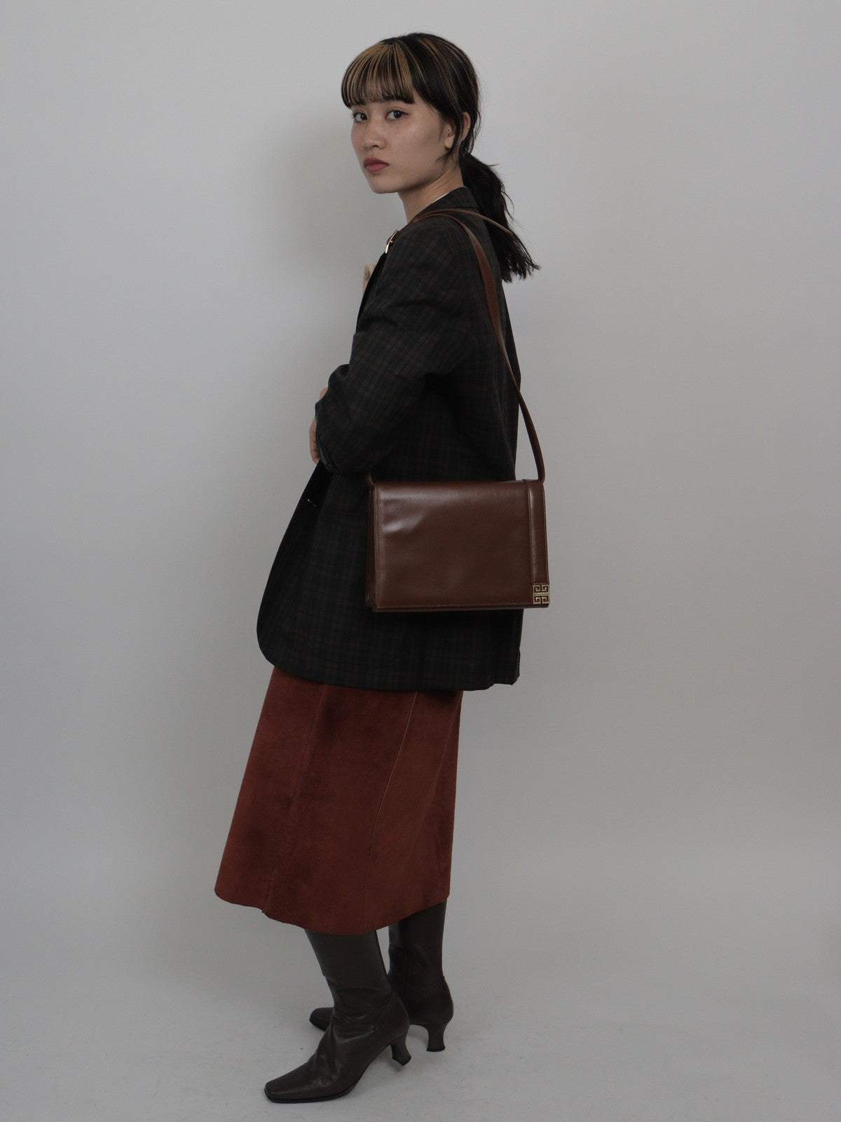 GIVENCHY レザー ショルダーバッグ