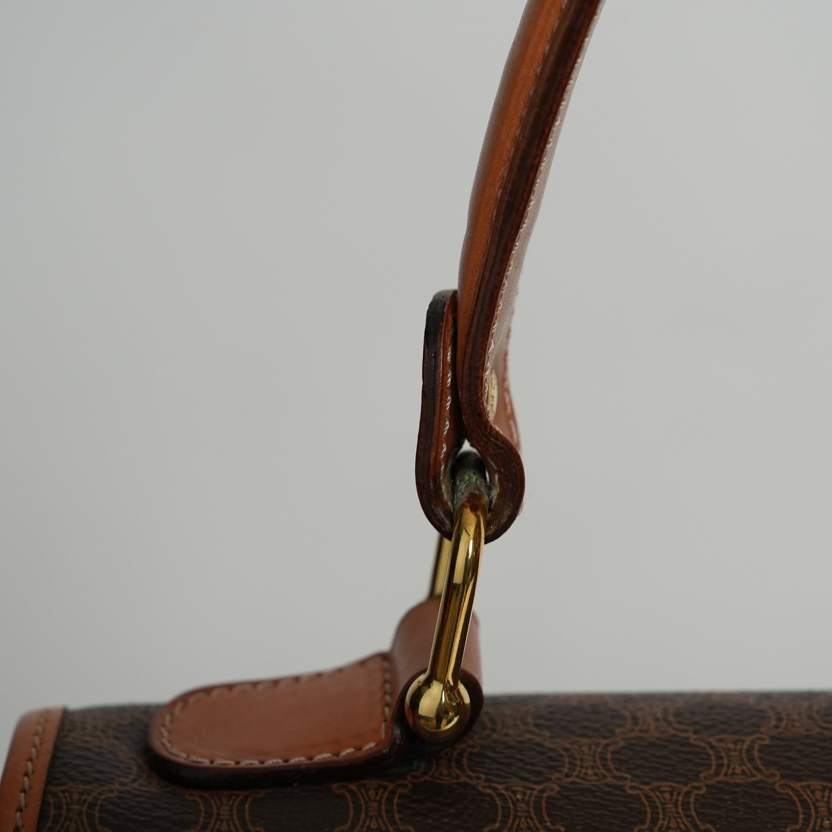 CELINE マカダム ハンドバッグ