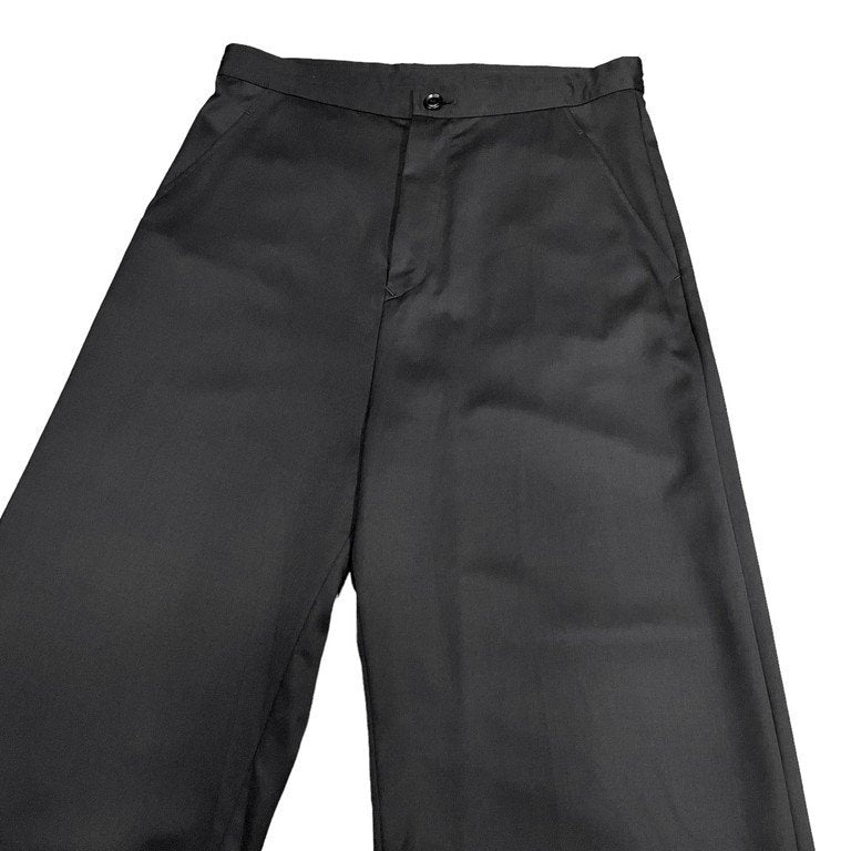 Y’s Yohji Yamamoto 18SS ウールギャバジンドローストリングワイドストレートイージーパンツ