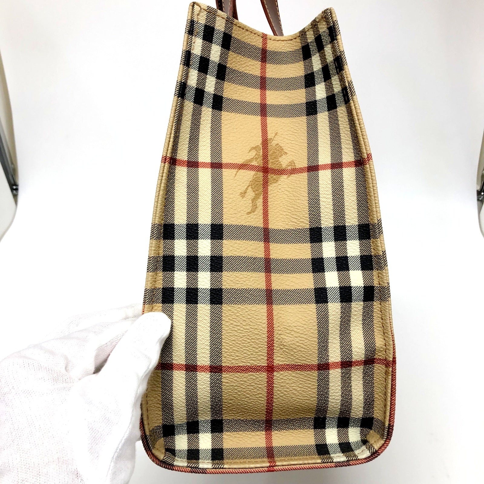 BURBERRY トートバッグ PVC レザー