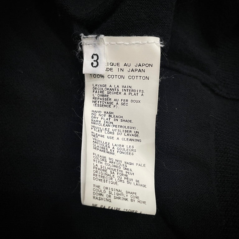 Yohji Yamamoto Pour Homme 13SS Slit knitted sweater