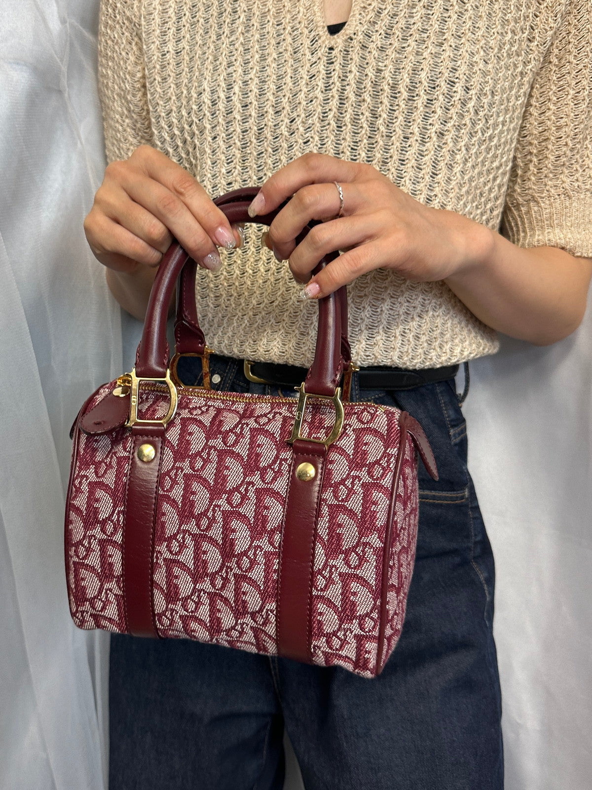 Christian Dior ミニボストンバッグ トロッター