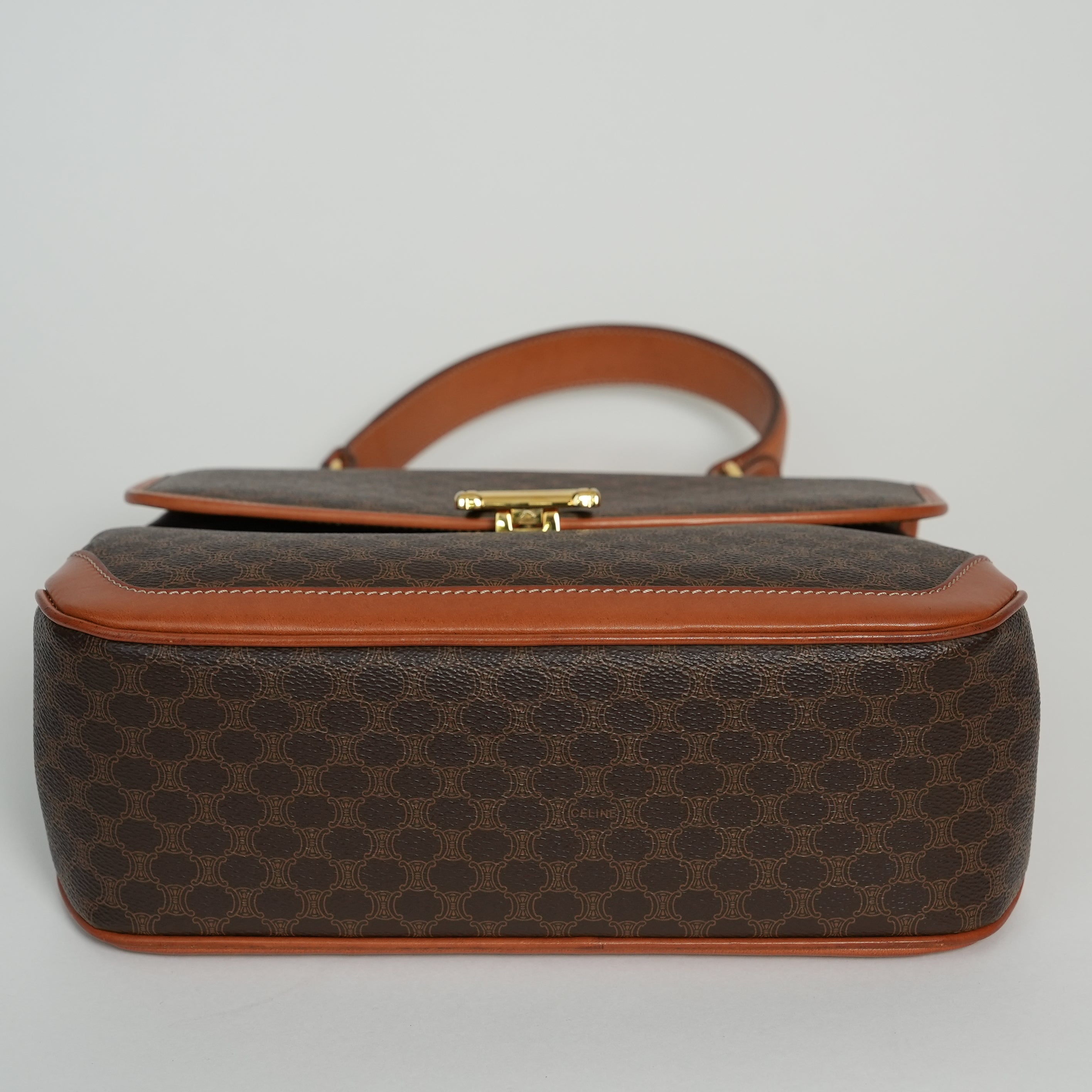 CELINE マカダム ハンドバッグ