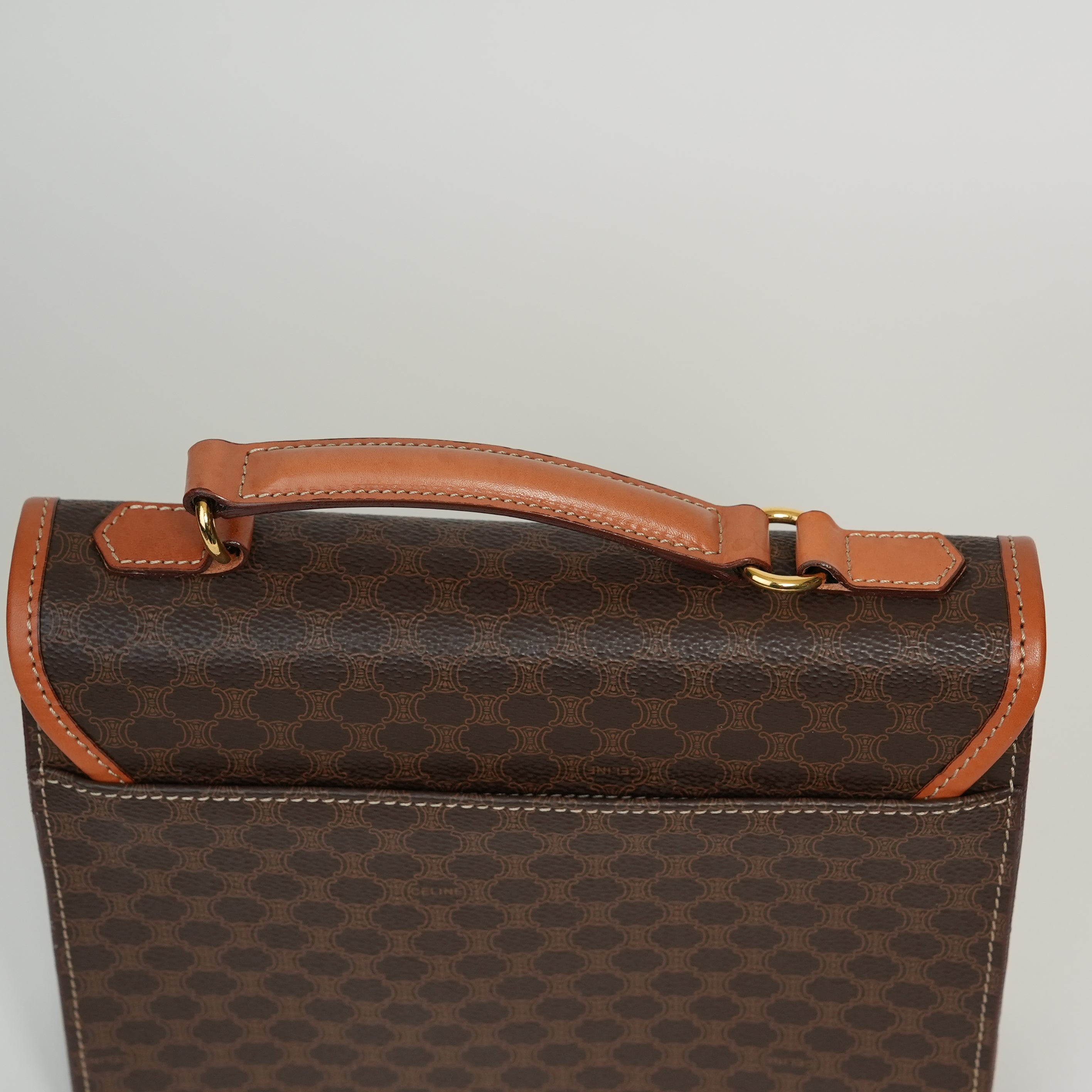 CELINE マカダム 2WAYハンドバッグ