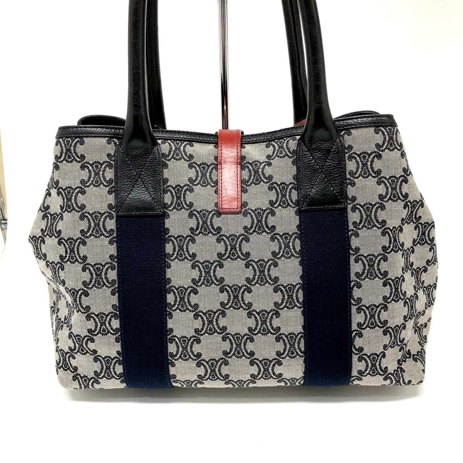 CELINE トートバッグ キャンバス マカダム