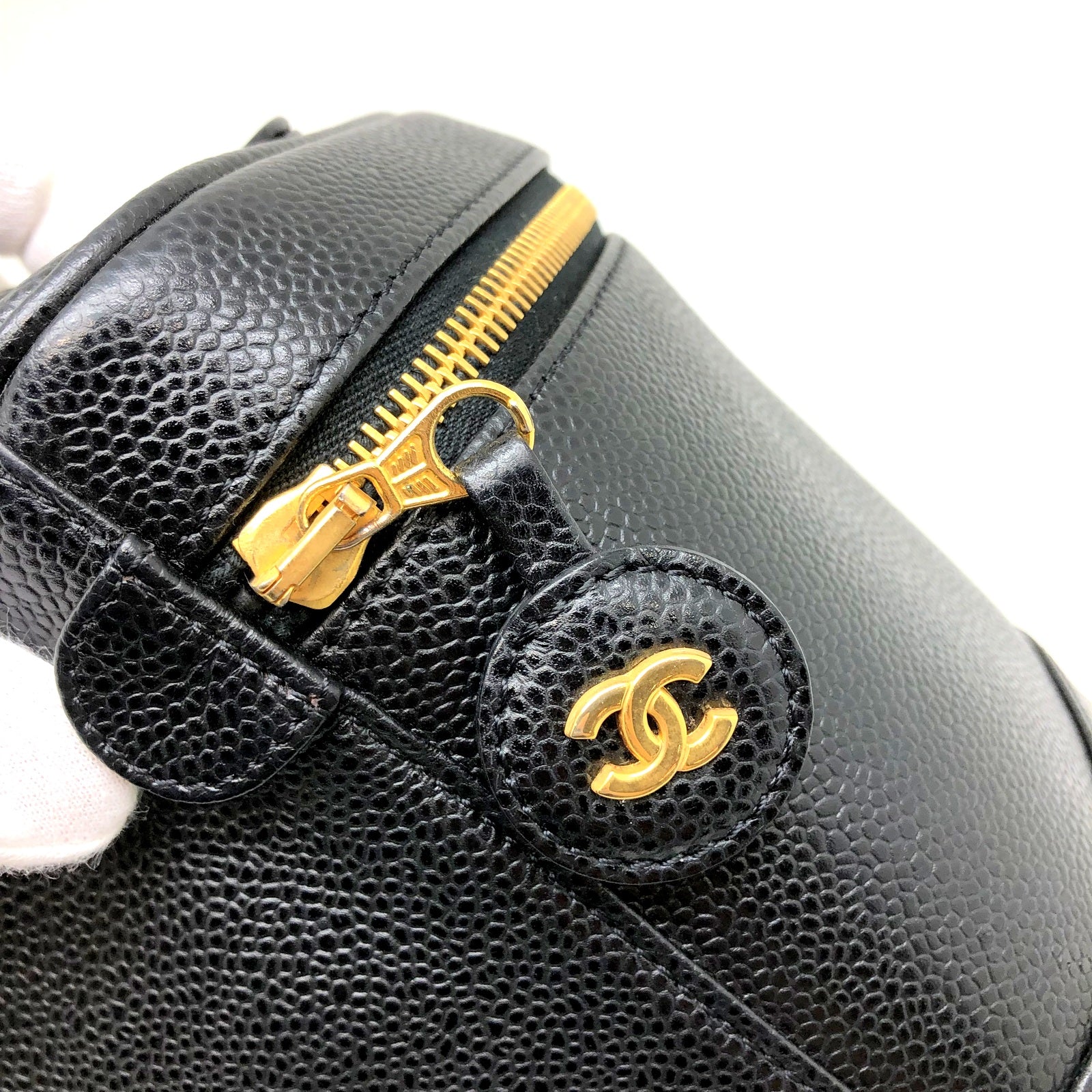 CHANEL バニティバッグ キャビアスキン