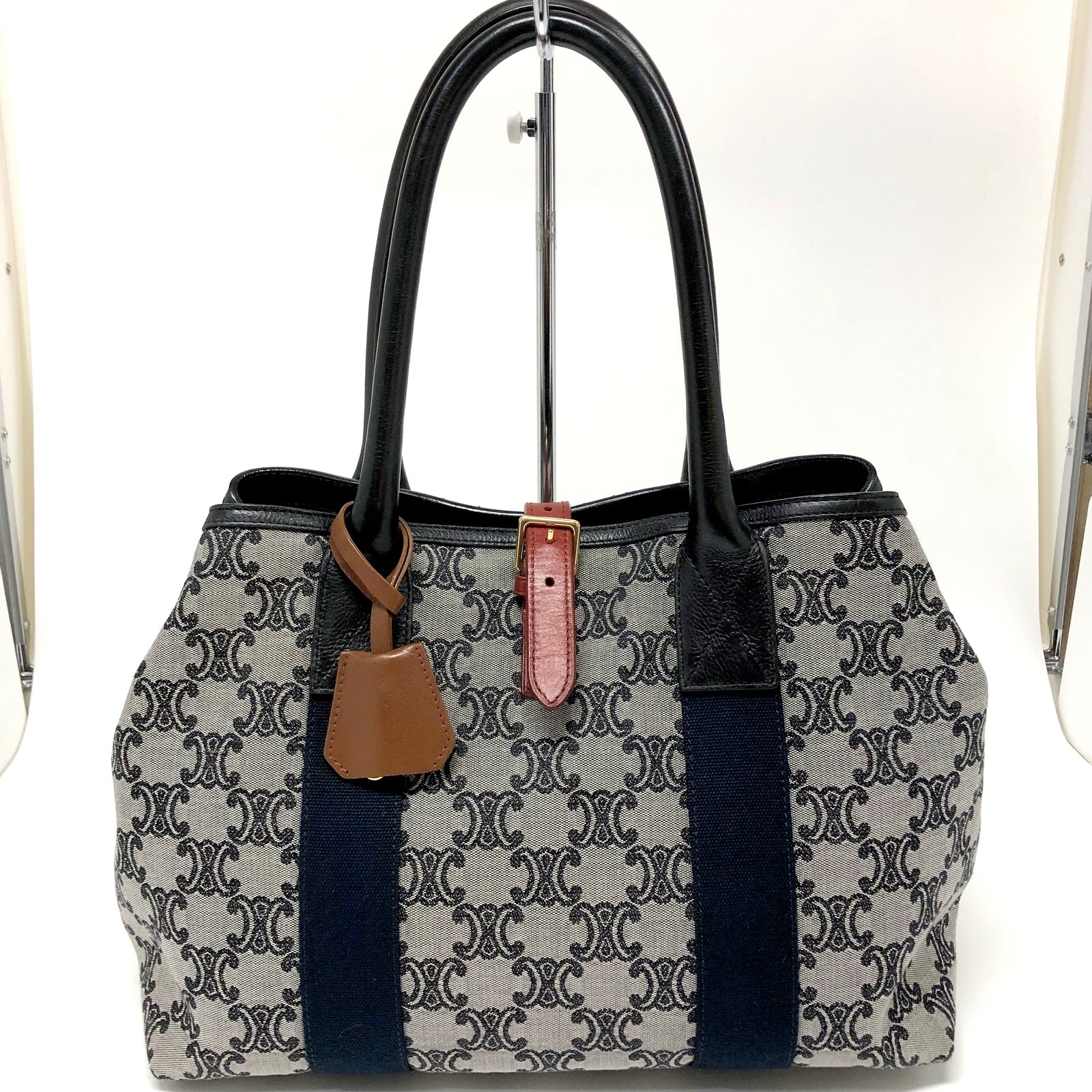 CELINE トートバッグ キャンバス マカダム