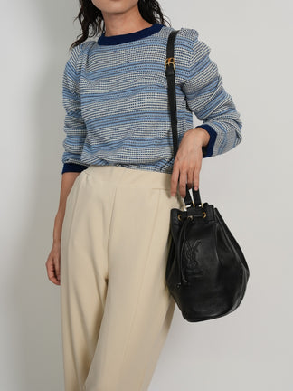 YVES SAINT LAURENT 巾着ショルダーバッグ