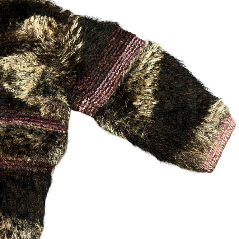 Mame Kurogouchi 22AW Mountainscape Gradation Knitted Coat MM22FW-KN001