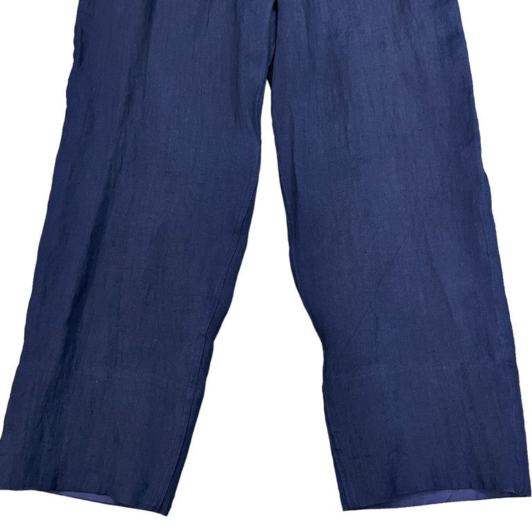 Yohji Yamamoto Pour Homme 23SS 60 MIXEDWEAVE RA L O-INDIGO HEM WITH INTERFACING PANTS