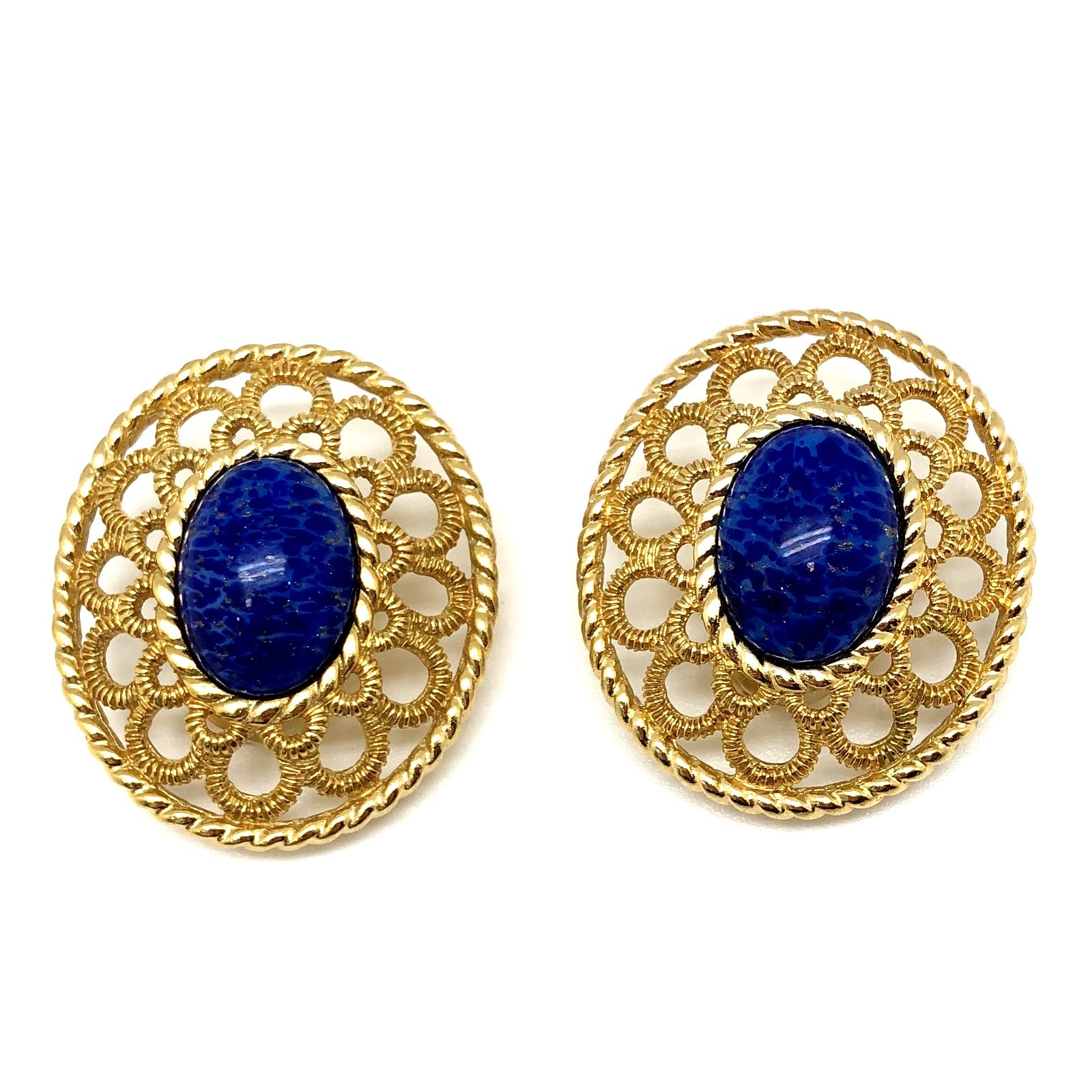 Christian Dior イヤリング ラピスラズリ