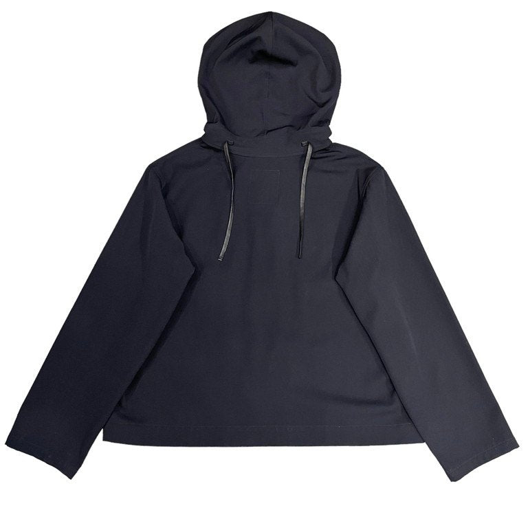 Yohji Yamamoto Pour Homme ウールギャバジンレザーストリングフーデッドブルゾン ジャケット Archive 80s