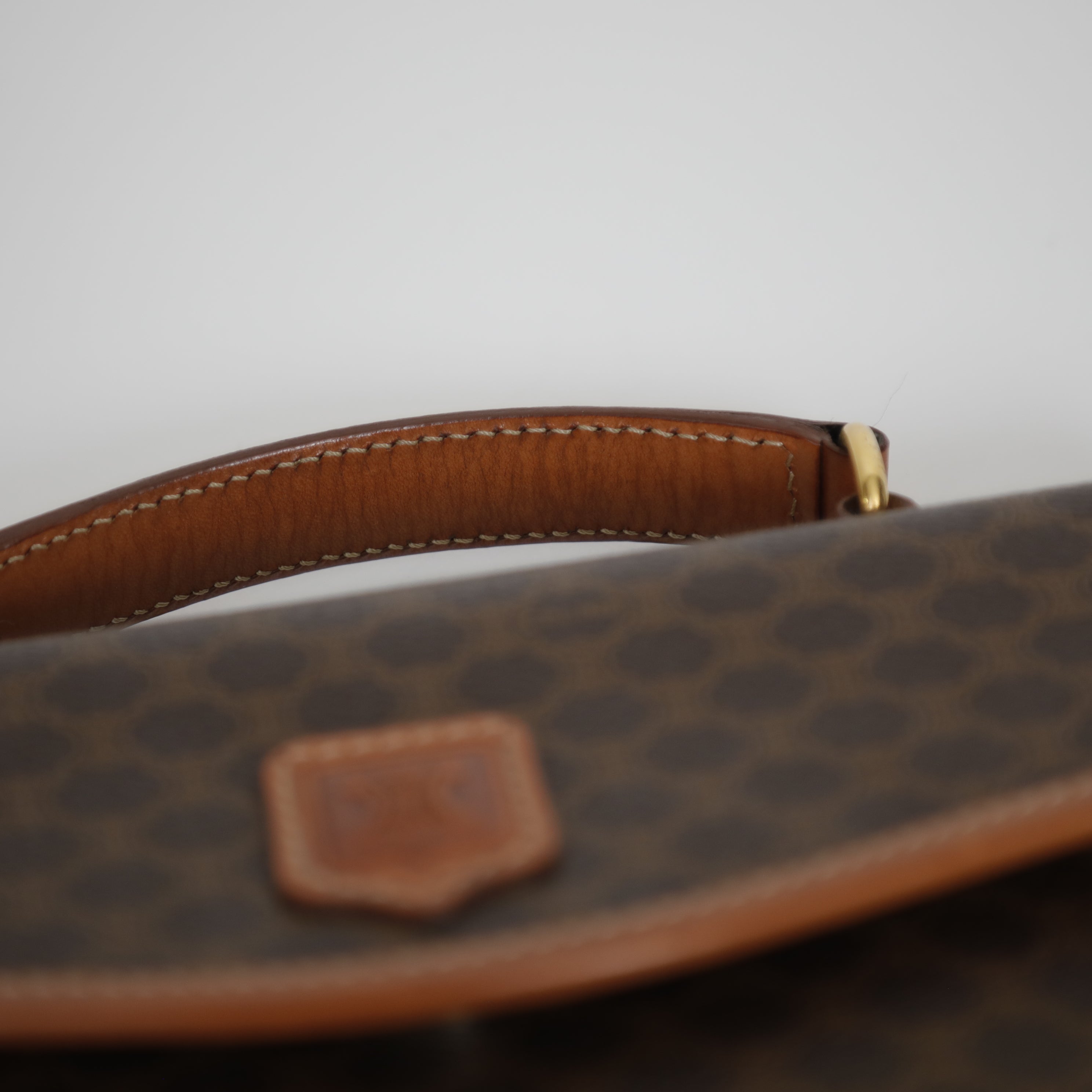 CELINE マカダム ハンドバッグ