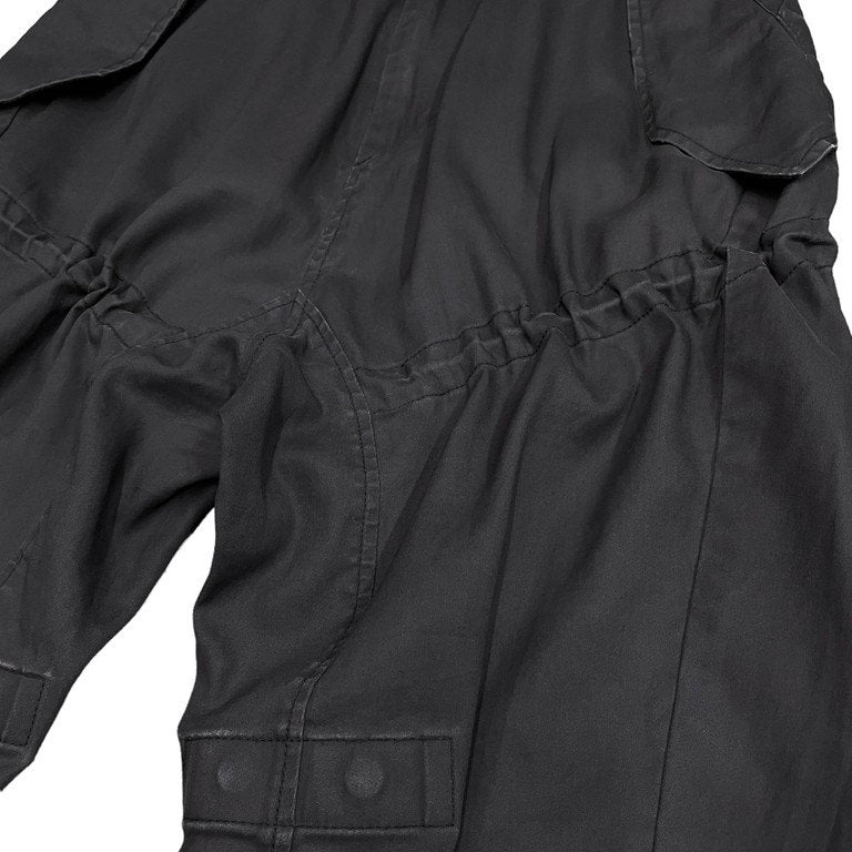 JULIUS 19SS COATED COTTON TWILL RECONSTRUCTION MILITARY PANTS モッズコート解体再構築クロップドミリタリーパンツ