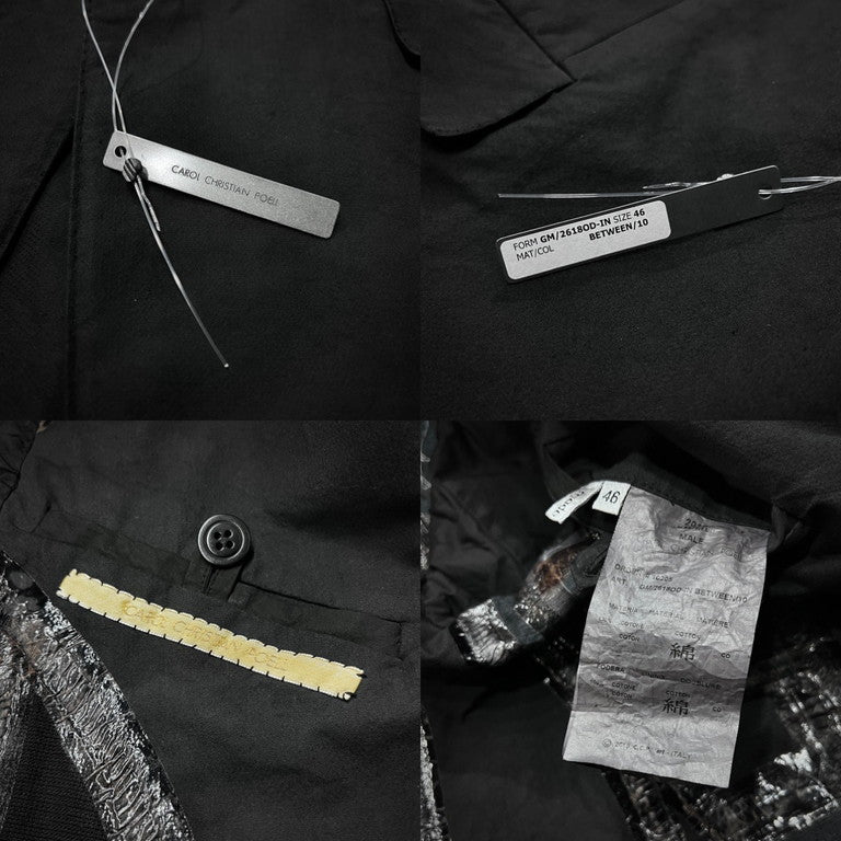 Carol Christian Poell 2019 GM/2618OD-IN BETWEEN/10 O.D UNLINED MELTLOCK 1 BUTTON JACKET