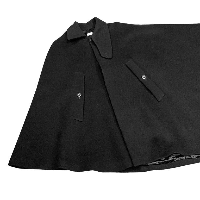 Paul Smith 10AW ウールメルトンアシンメトリーポンチョコート ケープ マント