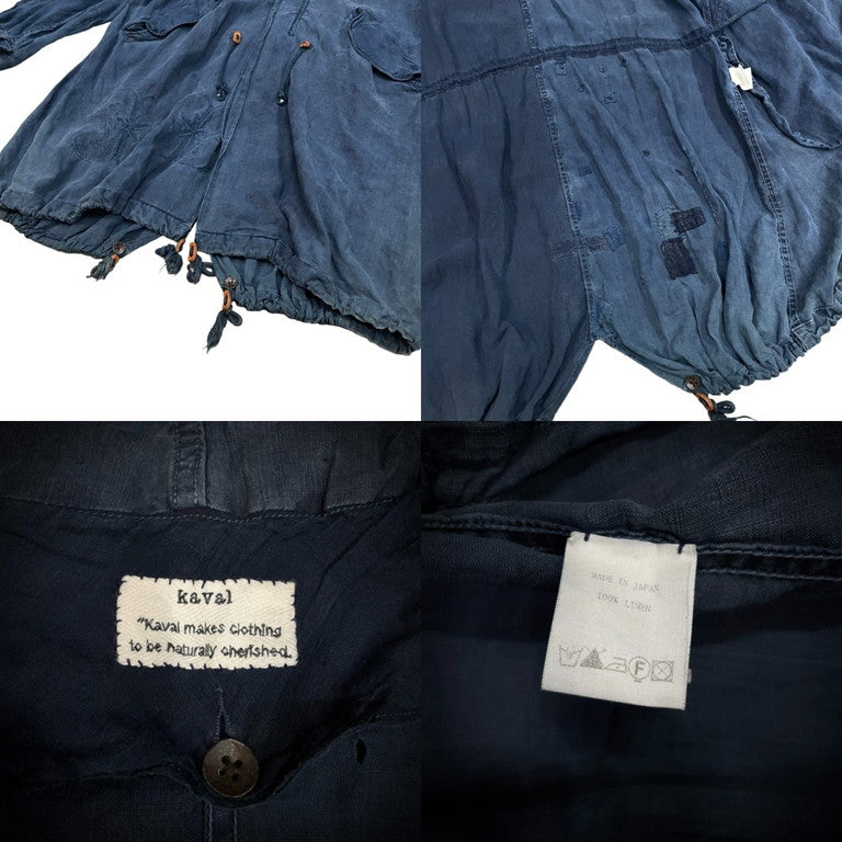 kaval Boro fishtail long coat