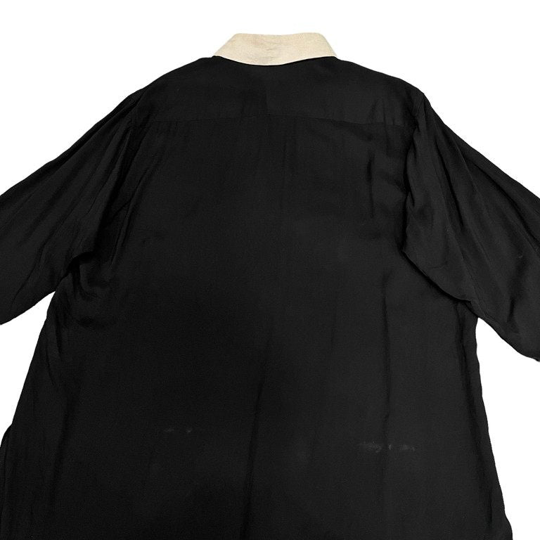 Yohji Yamamoto Pour Homme 22SS スペアカラー付きシャツブラウス セルロースロングシャツ