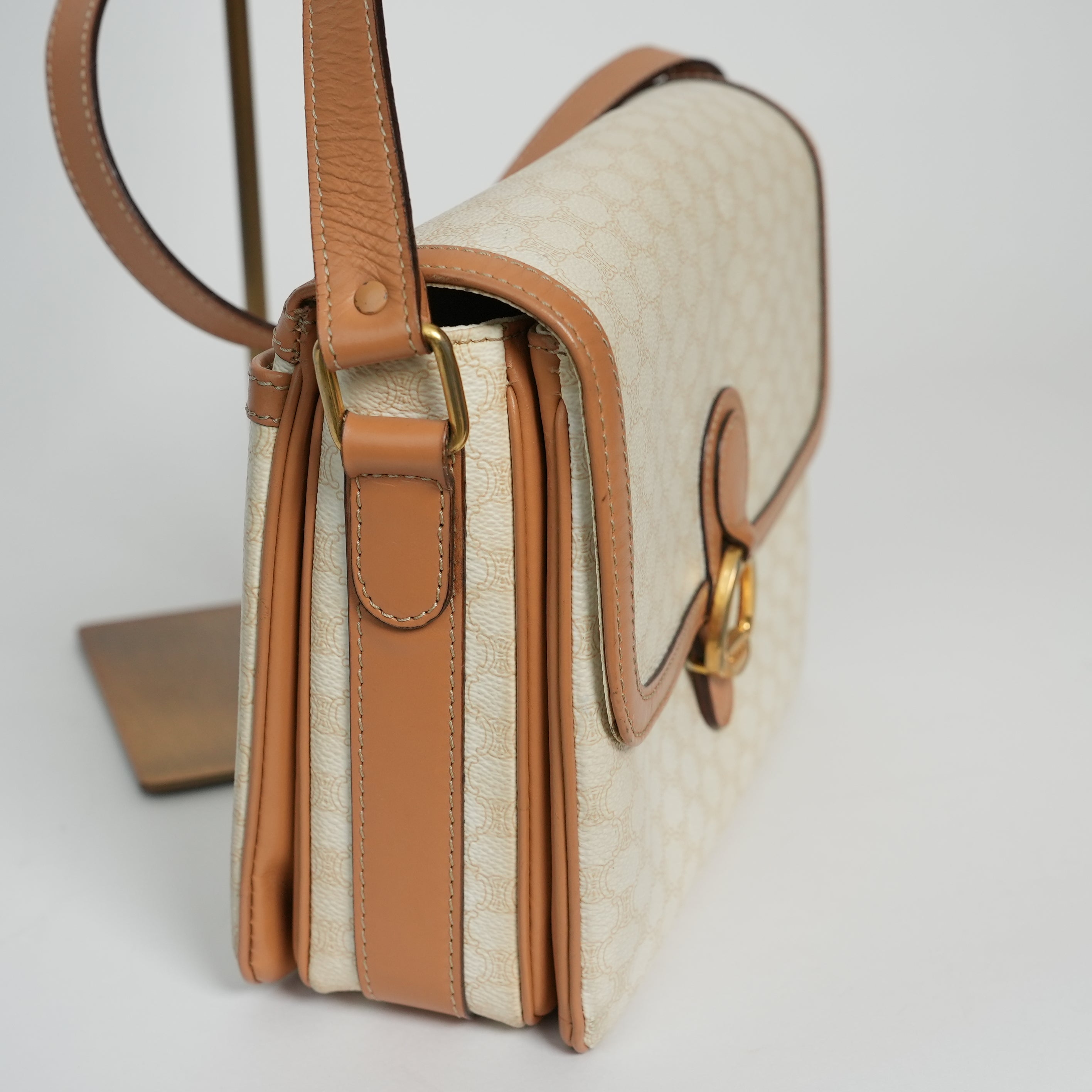 CELINE マカダム ショルダーバッグ