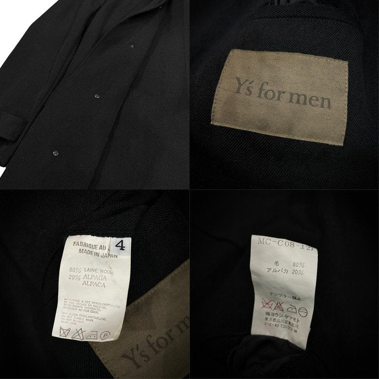 Y's for men オールドギャバジン4ポケットミリタリーコート