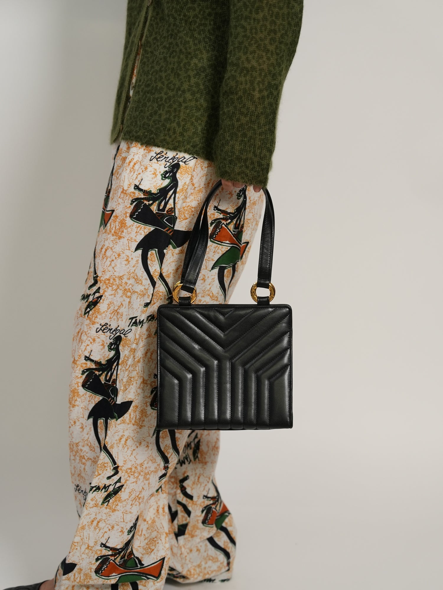 YVES SAINT LAURENT Yカット ハンドバッグ