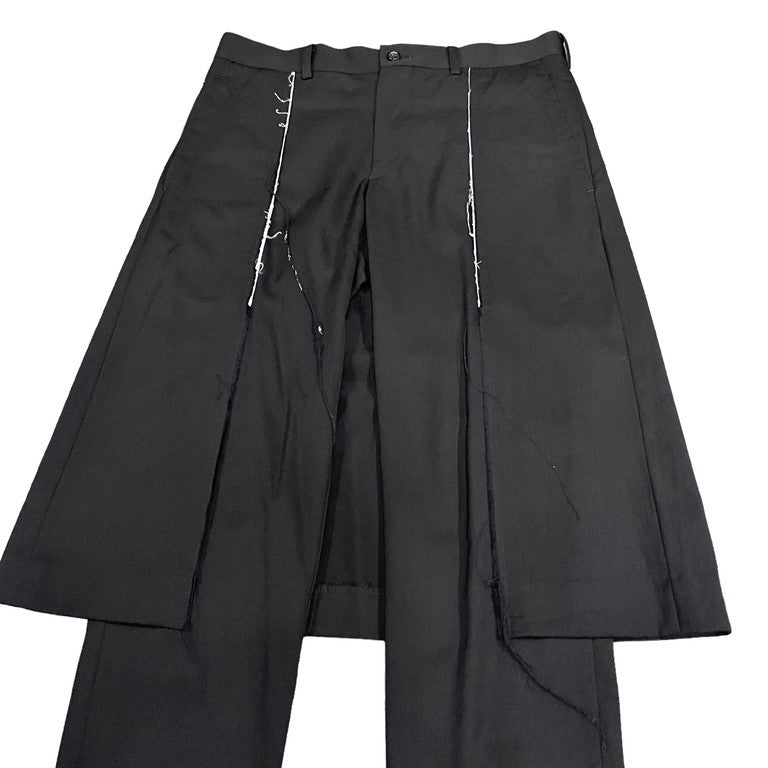 COMME des GARCONS HOMME PLUS 20AW ウールギャバジンスカートドッキングパンツ