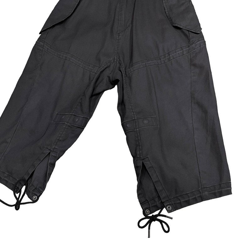 JULIUS 19SS COATED COTTON TWILL RECONSTRUCTION MILITARY PANTS モッズコート解体再構築クロップドミリタリーパンツ