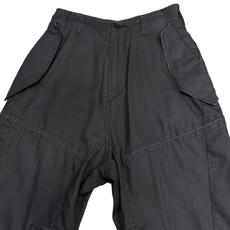 JULIUS 19SS COATED COTTON TWILL RECONSTRUCTION MILITARY PANTS モッズコート解体再構築クロップドミリタリーパンツ