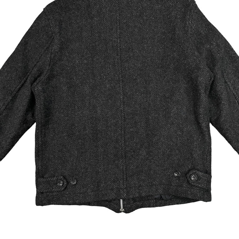 COMME des GARCONS HOMME 03AW Boiled wool zip-up blouson