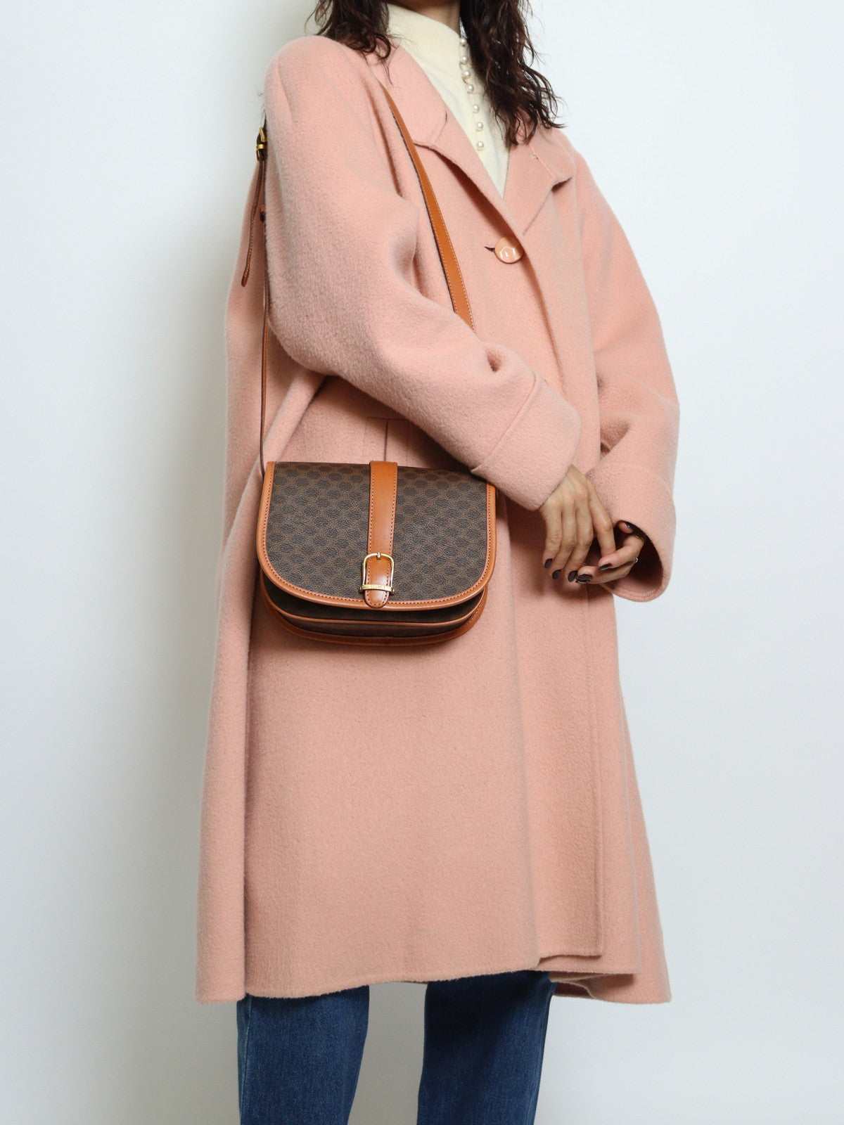 CELINE マカダム ショルダーバッグ