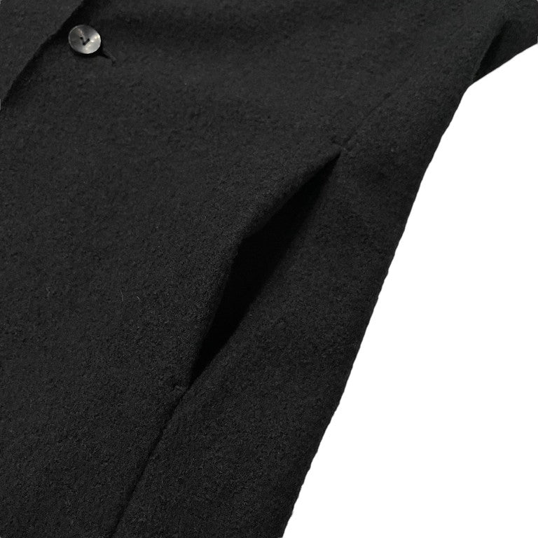 The Viridi-anne Fulling Knit Long Jacket 圧縮ウールオーバーロックステッチロングジャケット