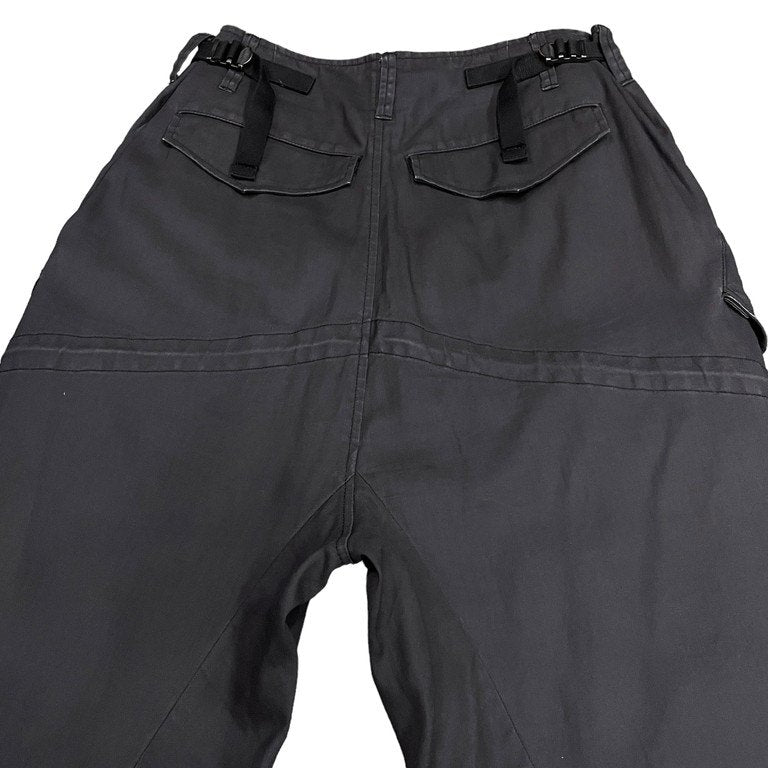 JULIUS 19SS COATED COTTON TWILL RECONSTRUCTION MILITARY PANTS モッズコート解体再構築クロップドミリタリーパンツ