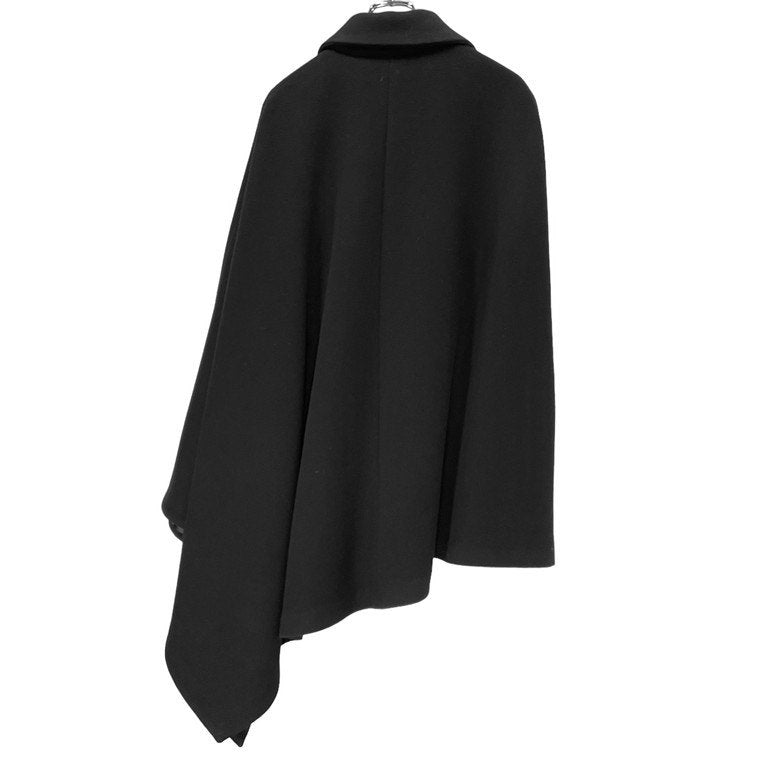 Paul Smith 10AW ウールメルトンアシンメトリーポンチョコート ケープ マント