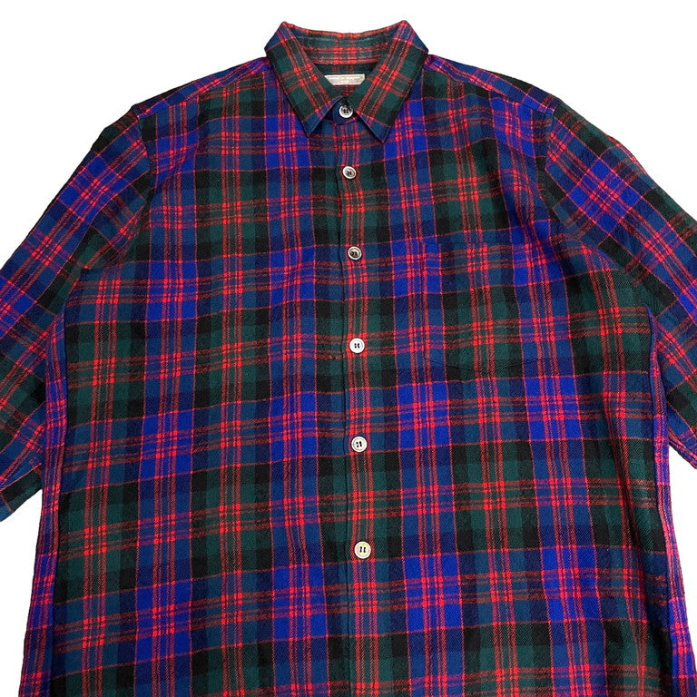 COMME des GARCONS HOMME 00AW Plaid flannel shirt