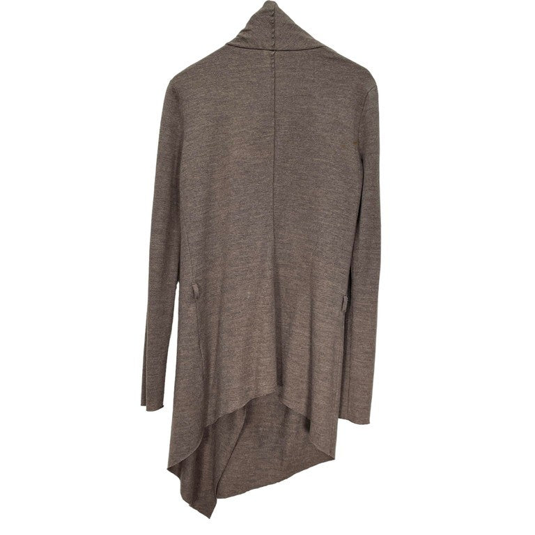 HELMUT LANG ウエストベルトアシンメトリーウールナローカーディガン