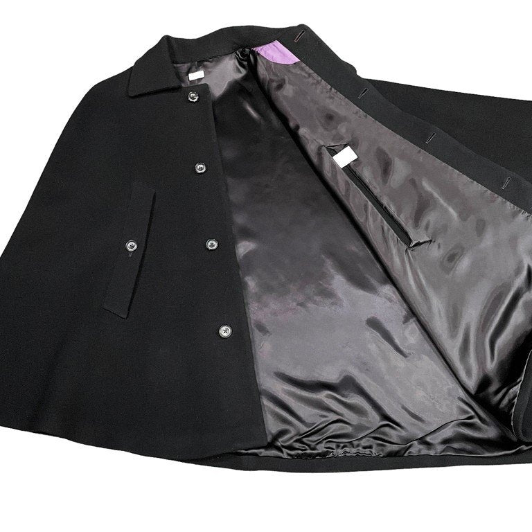 Paul Smith 10AW ウールメルトンアシンメトリーポンチョコート ケープ マント